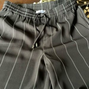 ANINE BING Isabella Striped Wide Leg Pants